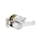 Trans Atlantic Co. Heavy Duty Brushed Chrome Grade 1 Commercial Cylindrical Passage Hall/Closet Door Handle DL-LHV10-US26D - alternate 2
